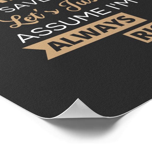 Ich bin Bibliothekarin Poster (Ecke)