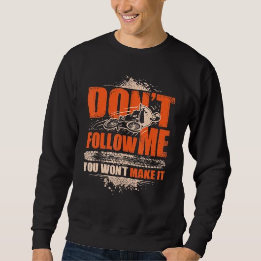 Ich bin Biker Biker Racing Retro Vint Sweatshirt (Vorderseite)