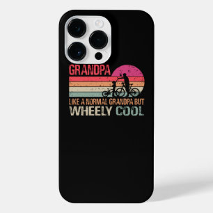 Ich bin Biker Opa Vathers Day Wo Cooler Fahrrad iPhone 14 Pro Max Hülle