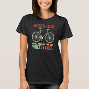 Ich bin Biker Vater Vathers Day Wo Cooler Biker Bi T-Shirt