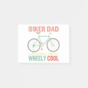 Ich bin Biker Vater Vathers Day Wo Cooler Fahrrad Post-it Klebezettel