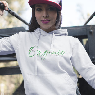 Ich bin Bio   Elegantes Minimal Handgeschriebenes  Hoodie
