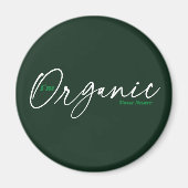 Ich bin Bio | Elegantes Minimal Handgeschriebenes  Magnet (Vorne)