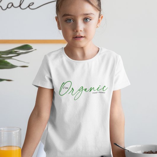 Ich bin Bio | Elegantes Minimal Handgeschriebenes  T-Shirt