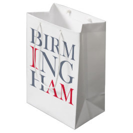 Ich bin Birmingham-Geschenk-Tasche Mittlere Geschenktüte