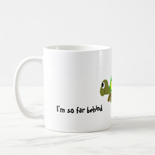 Ich bin bis jetzt hinten kaffeetasse (Links)