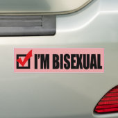 ICH BIN BISEXUAL - (2).png Autoaufkleber (Auf Auto)