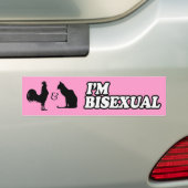 ICH BIN BISEXUAL -.png Autoaufkleber (Auf Auto)