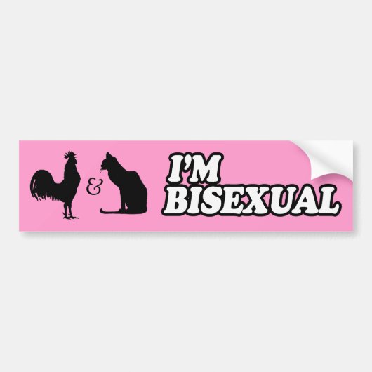 ICH BIN BISEXUAL -.png Autoaufkleber (Vorne)