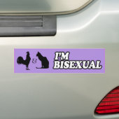 ICH BIN BISEXUAL -.png Autoaufkleber (Auf Auto)