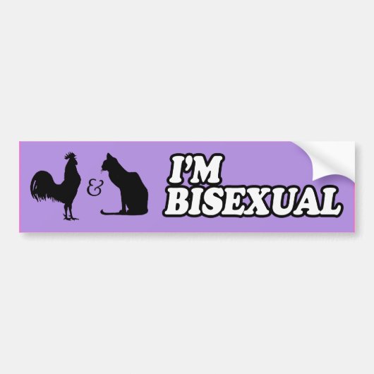 ICH BIN BISEXUAL -.png Autoaufkleber (Vorne)