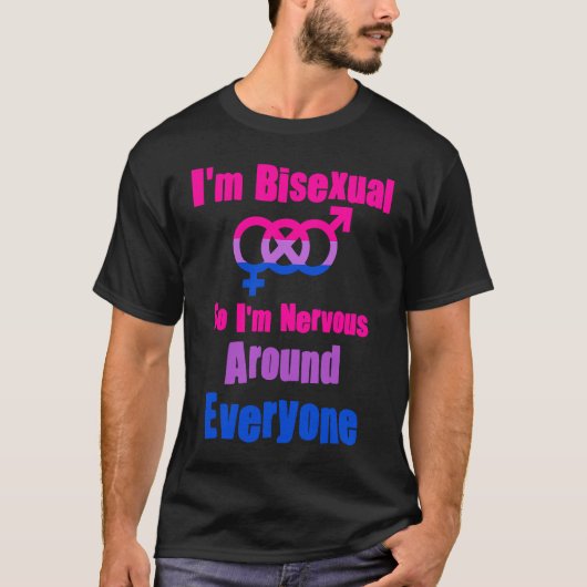 Ich bin Bisexuell, also bin ich um jeden Gay L T-Shirt (Vorderseite)