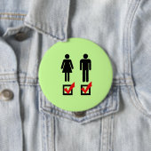 Ich bin bisexuell button (Beispiel)