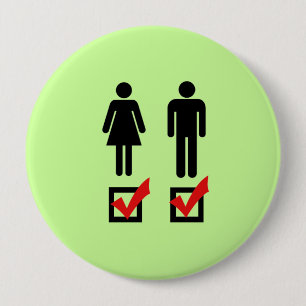 Ich bin bisexuell button