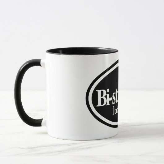 "Ich bin Bistitchual - I Strick and Crochet" Tasse (Links)