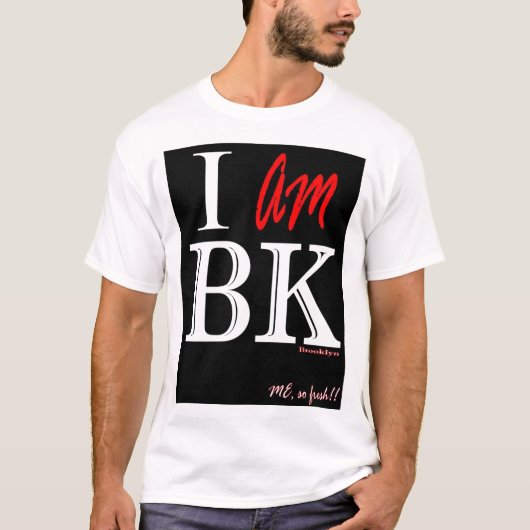 ICH BIN BK SCHWARZES T-Shirt (Vorderseite)