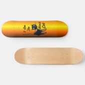 Ich bin Black Cat Skateboard (Horizontal)