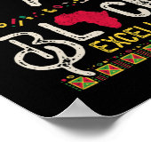 Ich bin Black Excellence Black History Poster (Ecke)