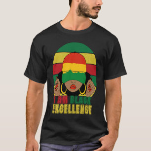 Ich bin Black Excellence Melanin Women Black Month T-Shirt