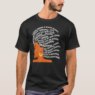 Ich bin Black Excellence Strong Black History Quee T-Shirt