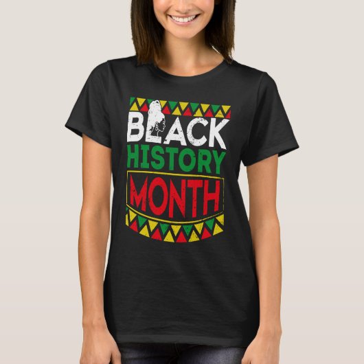 Ich bin Black History African American Black Pribo T-Shirt (Vorderseite)