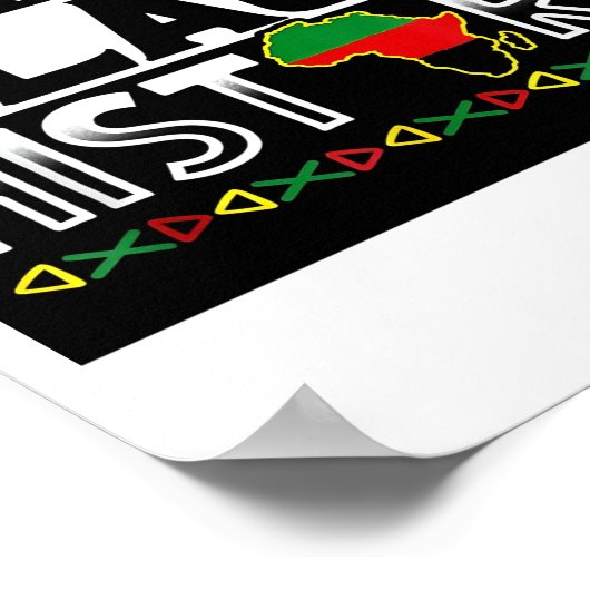 Ich bin Black History Bhm Poster (Ecke)