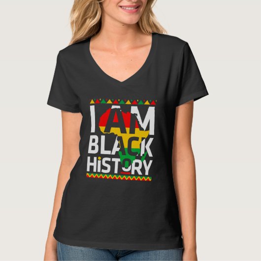 Ich bin Black History Black History Monat & Stolz T-Shirt (Vorderseite)