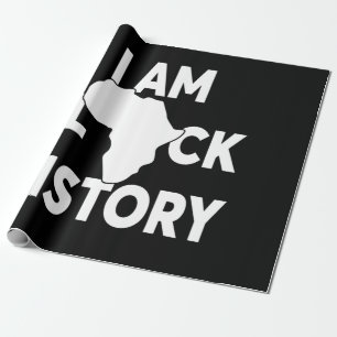 Ich bin Black History Black Lives Matter Geschenkpapier