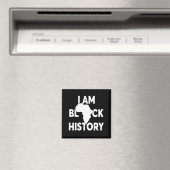 Ich bin Black History Black Lives Matter Magnet (In Situ (Geschirrspüler))