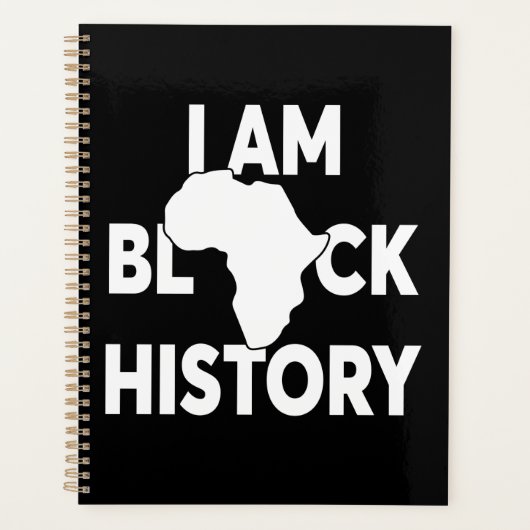 Ich bin Black History Black Lives Matter Planer (Vorderseite)