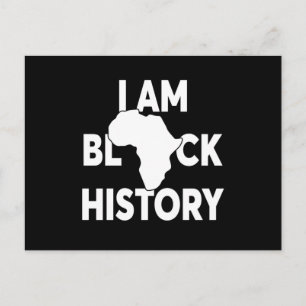 Ich bin Black History Black Lives Matter Postkarte