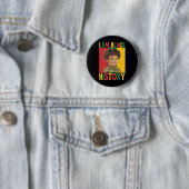 Ich bin Black History Boy Afrikanischer Amerikaner Button (Beispiel)