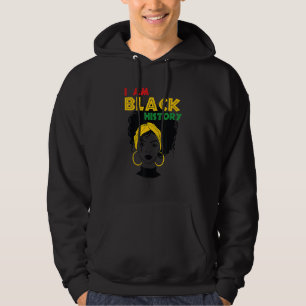Ich bin Black History Girl Afro Liebe African Amer Hoodie