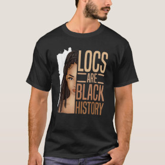 Ich bin Black History Locations Girl Loc'd African T-Shirt
