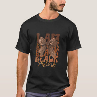 Ich bin Black History Monat Coquette Bow African A T-Shirt