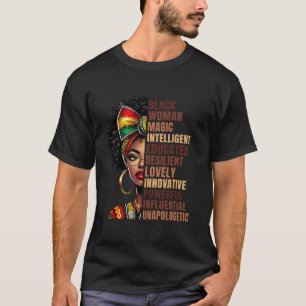 Ich bin Black History Monat Coquette Bow African A T-Shirt