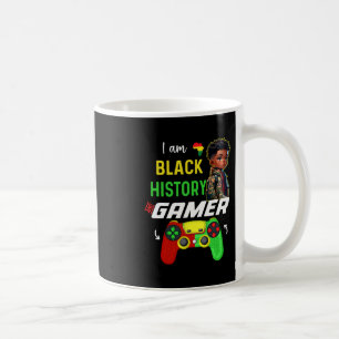 Ich bin Black History Month Gamer Afroamerikanisch Kaffeetasse