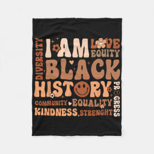 Ich bin Black History Month Gemeinschaft Gleichhei Fleecedecke