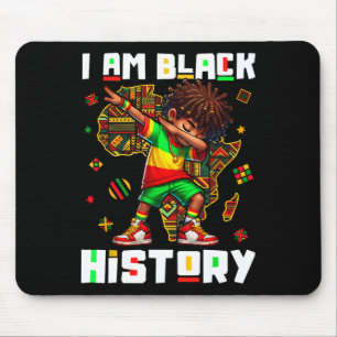 Ich bin Black History Month Jungen Dabbing Junge M Mousepad