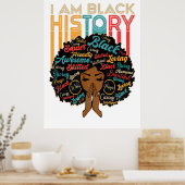 Ich bin Black History Poster (Küche)