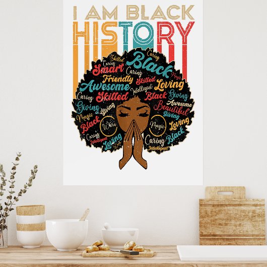 Ich bin Black History Poster (Küche)
