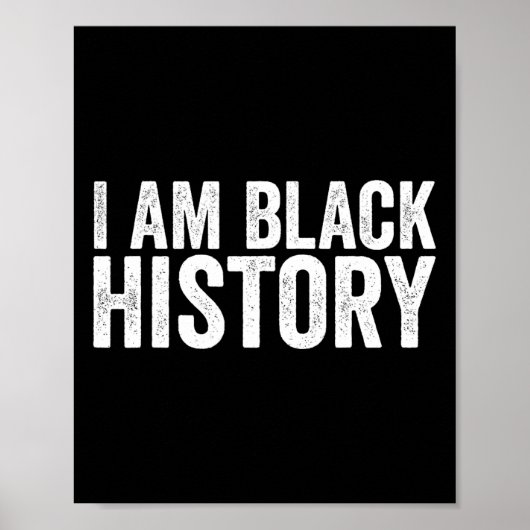 Ich bin Black History Shirt für Kinder Jungs schwa Poster (Vorne)