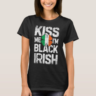 Ich bin Black Irish St Patricks Day Men Ireland Fl T-Shirt