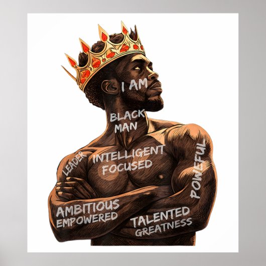 Ich bin Black Man Poster (Vorne)