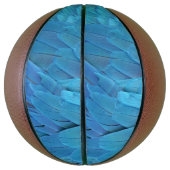 Ich bin blau - Macaw Federn Basketball (Vertikal)