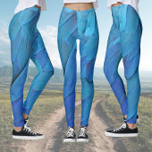 Ich bin blau - Macaw Federn Leggings
