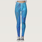 Ich bin blau - Macaw Federn Leggings (Vorderseite)