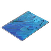 Ich bin blau - Macaw Federn Notizblock (Linke Seite)