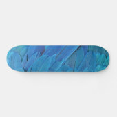 Ich bin blau - Macaw Federn Skateboard (Horizontal)