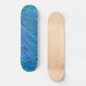 Ich bin blau - Macaw Federn Skateboard (Vorderseite)